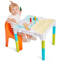 Mesa Multi Atividades Infantil + Kit 6 Apostilas com 330+ Atividades de Brinde 🎁