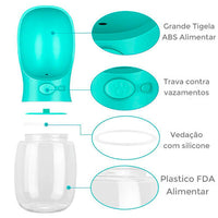 Garrafa Agua Bebedouro Pet 2 em 1 – Portátil com Tigela (350ml)