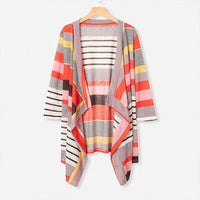 Casaco Feminino Tricot Listrado