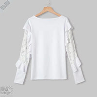 Blusa Feminina Babados Floral