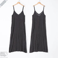 Vestido Longo Estampado Bolinhas