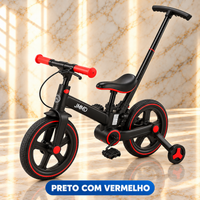 Bicicleta Infantil Evolutiva 6 em 1 — Dobrável, com Empurrador e Rodinhas