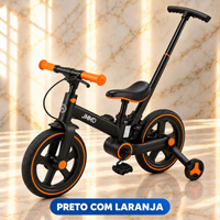 Bicicleta Infantil Evolutiva 6 em 1 — Dobrável, com Empurrador e Rodinhas