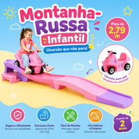 Montanha-Russa Infantil com Carrinho – Diversão Dentro e Fora de Casa
