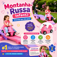 Montanha-Russa Infantil com Carrinho – Diversão Dentro e Fora de Casa