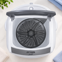 Mini Máquina de Lavar 1,2kg – Compacta, Potente e com 5 Programas de Lavagem