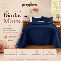 Kit de Colcha de Cama Azul