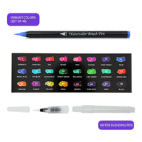 Canetas Marcadoras Aquarela Art Drawing – 48 Cores