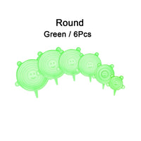 Kit de Tampas de Silicone Reutilizável Universal Elástica Bpa Free