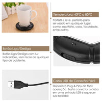 Aquecedor de Café e Bebidas Quentes – USB, Portátil