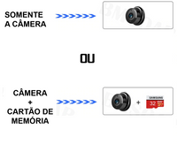 Mini Câmera Wifi com controle por aplicativo