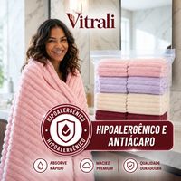 CloudSoft™ – Toalha Premium Algodão Turco | Kit 10 Banhão + 10 Rosto (BRINDE)
