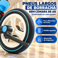 Bicicleta Infantil Evolutiva 6 em 1 — Dobrável, com Empurrador e Rodinhas