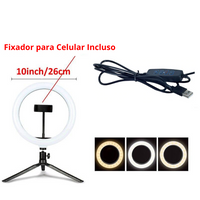 Suporte para Celular Mini Tripé – Ring Light LED