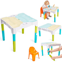 Mesa Multi Atividades Infantil + Kit 6 Apostilas com 330+ Atividades de Brinde 🎁