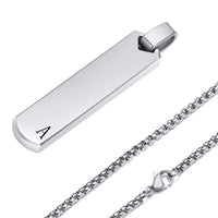 Colar Masculino Barra com Inicial Personalizada