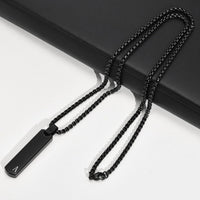 Colar Masculino Barra com Inicial Personalizada