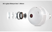 Lâmpada LED com câmera embutida 1080p Wi-Fi – SpyLED360™